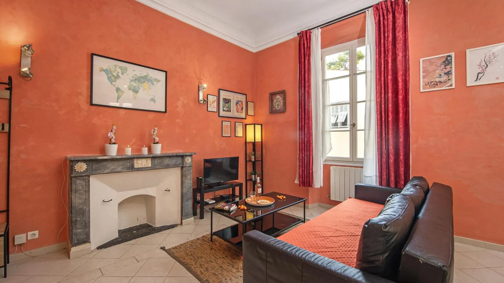 公寓 Grand Appartement Dans La Vieille Ville 芒通 法国